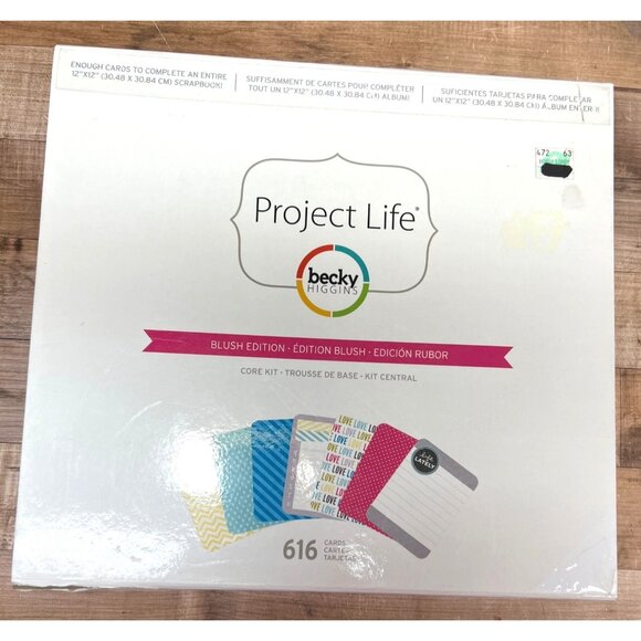 Project Life Becky Higgins Blush Edition Core Scrapbook Kit 616 Cards 12x12 - Picture 1 of 10